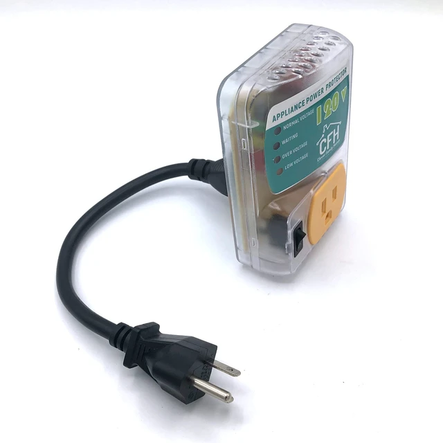 Alt view image 3 of 7 - Heavy Duty 20-Amp 2400-Watt Appliance Surge Protector Smart Circuit Plug with Outlet Saver Power Cord