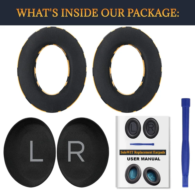 Alt view image 5 of 5 - Cooling Gel Earpads Replacement for Bose QuietComfort 45 (QC45)/QuietComfort SE (QC SE)/Quiet Comfort Wireless Over-Ear Headphones, Ear Pads Cushions with Ice Silk Fabric - Tiger Stripes