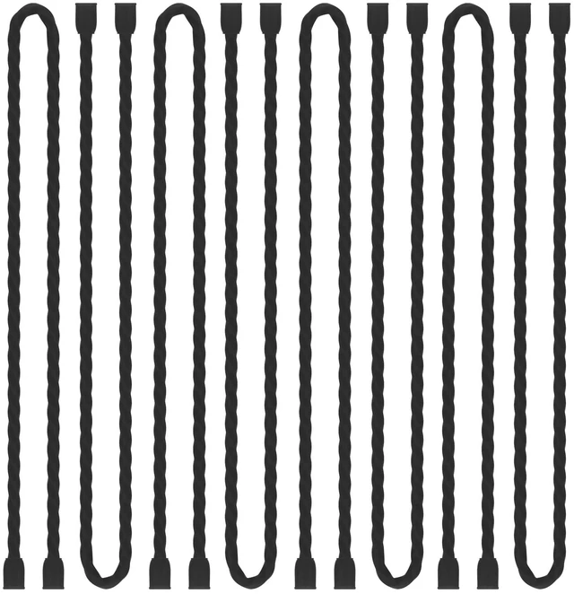 Main image of 8PCS Silicone Cable Ties 18-Inch Reusable Twist Ties Steel-Core Cable Tie Straps Organizer All Purpose Bendable Cord Tie for Indoor Outdoor Bundling Holding Securing and Wrapping Cables (Black)