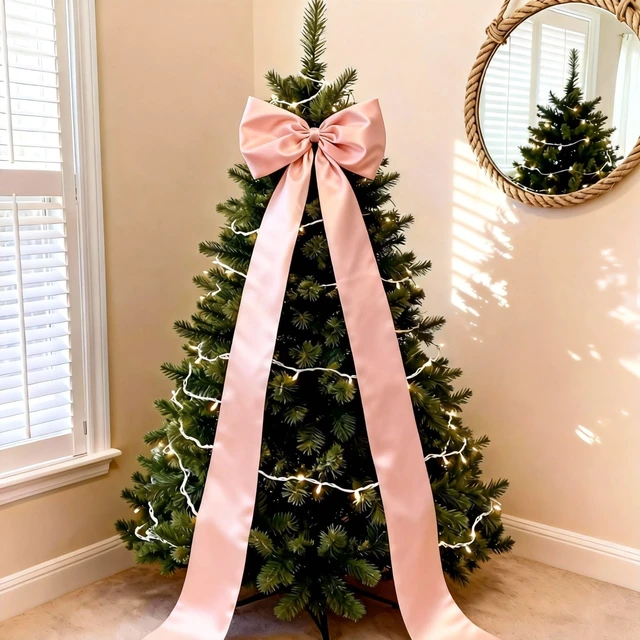 Alt view image 7 of 7 - Extra Long Satin Pink Bow, 70x20 Inch Coquette Room Wall Decor Large Bow Backdrop For Girls Room, Coquette Decor For Valentine's Day Bachelorette Bridal Shower Wedding Birthday Christmas