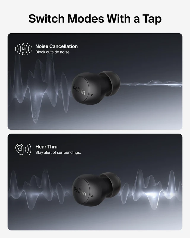 Alt view image 6 of 7 - SoundForm Dot ANC, Noise Cancelling Bluetooth Ear Buds, 30H Battery compact ergonomic fit, Multipoint connection, SoundForm app EQ, iPhone 17, MacBook, iPad compatible, IPX5 Water resistance