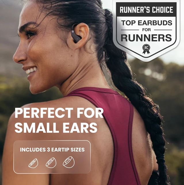 Alt view image 2 of 7 - Runner Wireless Earbuds for Running, Wrap Around Earbuds Sweatproof Workout Bluetooth Headphones for Sports, Around The Ear Bluetooth Running Headphones, Hook Over Earphones Earhooks
