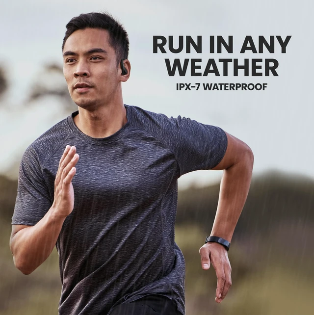 Alt view image 4 of 7 - Runner Wireless Earbuds for Running, Wrap Around Earbuds Sweatproof Workout Bluetooth Headphones for Sports, Around The Ear Bluetooth Running Headphones, Hook Over Earphones Earhooks