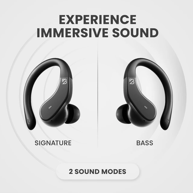 Alt view image 5 of 7 - Runner Wireless Earbuds for Running, Wrap Around Earbuds Sweatproof Workout Bluetooth Headphones for Sports, Around The Ear Bluetooth Running Headphones, Hook Over Earphones Earhooks