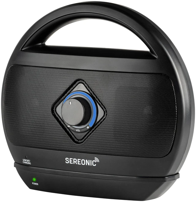 Alt view image 2 of 7 - Portable Wireless TV Speakers - Ideal for TV Watching Without The Blaring Volume - Wireless Speakers Designed for Hard of Hearing, Elderly, and Seniors