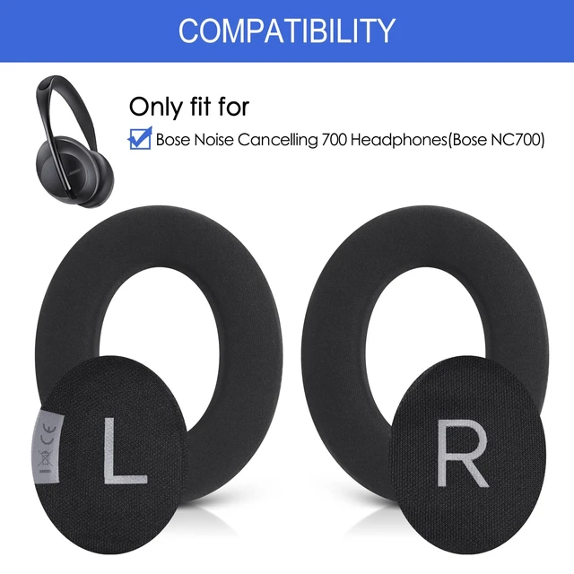 Alt view image 2 of 7 - Replacement Ear Pads for Bose 700, Cooling Earpad Cushions for Bose NC700 Noise Cancelling Wireless Headphones Covers with Upgraded High Density Memory Foam - Black