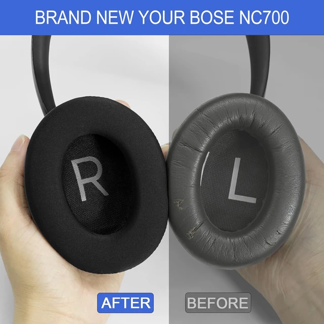 Alt view image 5 of 7 - Replacement Ear Pads for Bose 700, Cooling Earpad Cushions for Bose NC700 Noise Cancelling Wireless Headphones Covers with Upgraded High Density Memory Foam - Black