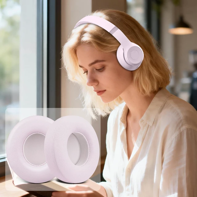 Alt view image 6 of 7 - Earpads for Beats Solo 4 On-Ear Headphones - Cloud Pink Do Not Fit Beats (Studio Over-Ear, Solo HD, Solo2, Solo3) Headphones