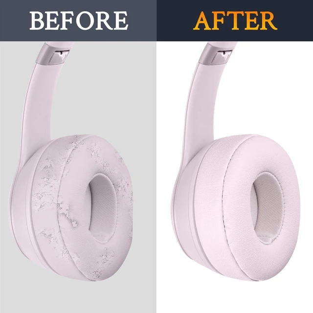 Alt view image 7 of 7 - Earpads for Beats Solo 4 On-Ear Headphones - Cloud Pink Do Not Fit Beats (Studio Over-Ear, Solo HD, Solo2, Solo3) Headphones