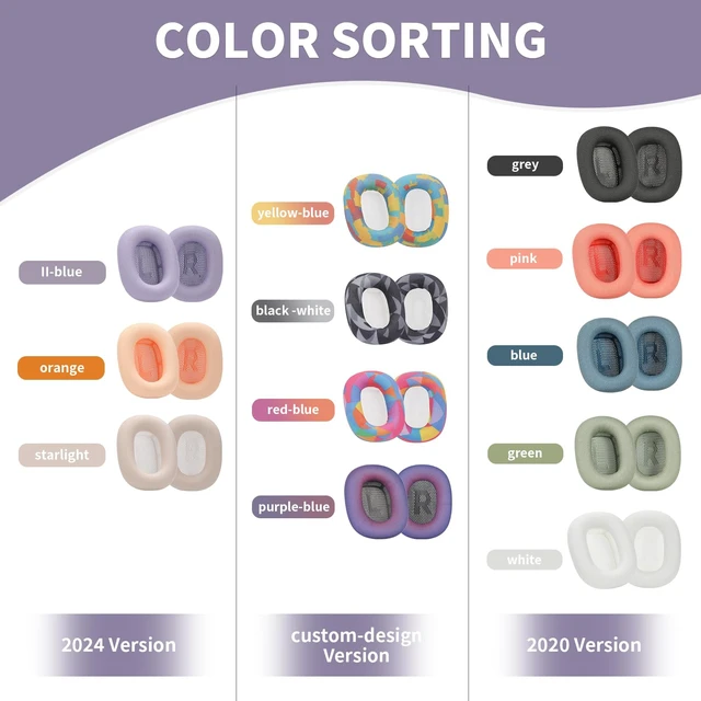 Alt view image 6 of 7 - earpads for airpods max Ear Cushions,Compatible with airpods max Ear Pads(2024 Version),Noise Cancelling, Breathable,Magnetic mounting, not Falling Off (-Blue)