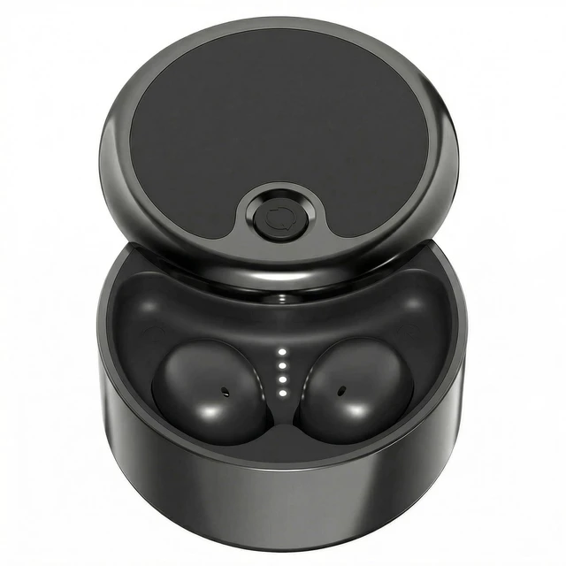 Main image of Wireless Bluetooth Sleep Earbuds for Side Sleepers - Velvety Black Miniature low profile fit, Stay-in architecture, Noise reduction, Twist open charging case, Wide device compatibility