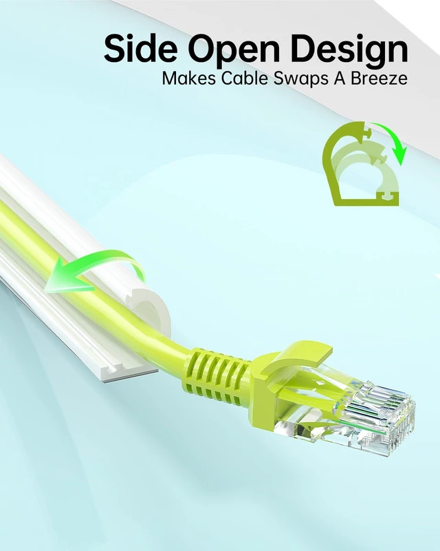 Alt view image 4 of 7 - 118in Silicone Cord Hider for 1 Wire on Wall, 0.59''W x 0.4''H,White Side Open TV Cord Cover, Self-Adhesive Wire Covers for Cords on Wall, Flexible Cable Concealer for Home Office