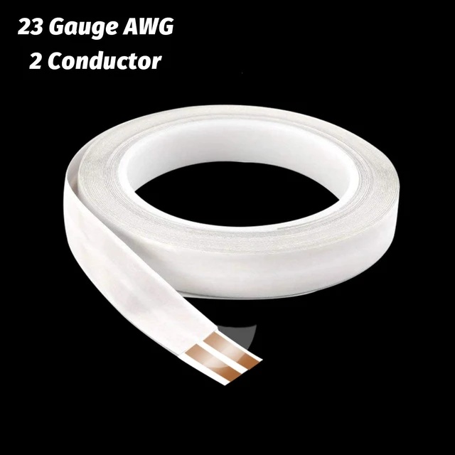 Alt view image 2 of 7 - 23-Gauge Hidden Super Flat Speaker Audio Cable Wire (50ft+2 Connectors-D) Super Flat Ghost Wire Suitable for Audio Wire, LED Lighting and Other Low Voltage Appliance Connection