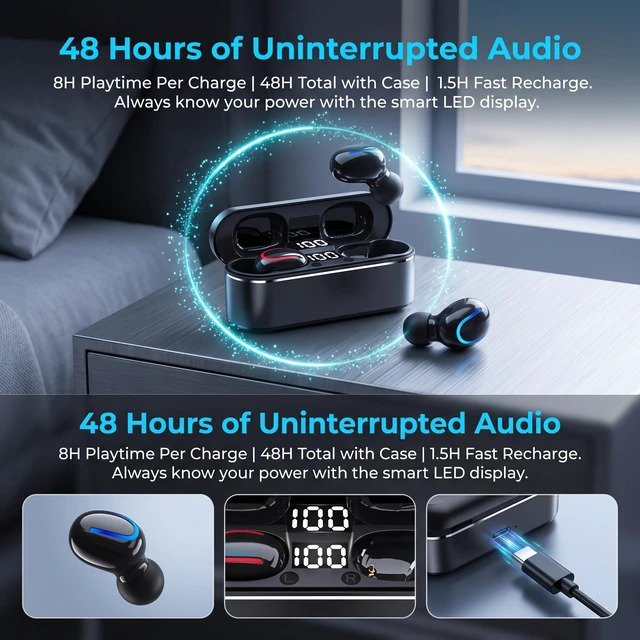 Alt view image 5 of 7 - Sleep Invisible Wireless Noise Cancelling Earbuds for Side Sleepers Zero Pressure Sleep earphone, 36H Playtime, Sleep Headphones for Noise Blocking, White Noise,Overnight Comfort