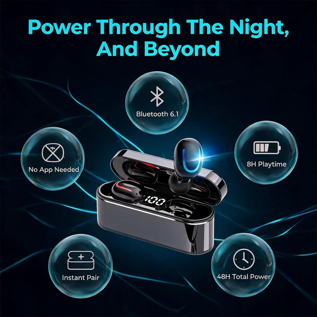 Alt view image 6 of 7 - Sleep Invisible Wireless Noise Cancelling Earbuds for Side Sleepers Zero Pressure Sleep earphone, 36H Playtime, Sleep Headphones for Noise Blocking, White Noise,Overnight Comfort