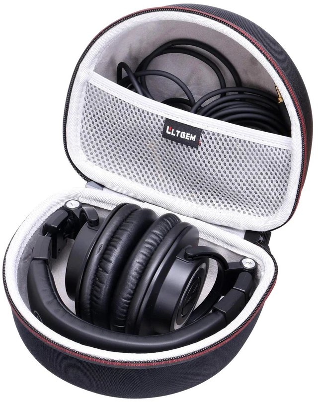 Main image of Case for Audio-Technica ATH-M50X/M40x/M30x/M50XBT2/M50xSTS Headphone Gray Hard Carrying Travel Case for Audio-Technica Headphone