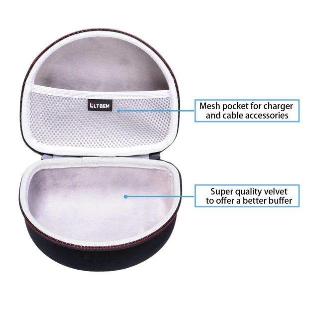 Alt view image 2 of 7 - Case for Audio-Technica ATH-M50X/M40x/M30x/M50XBT2/M50xSTS Headphone Gray Hard Carrying Travel Case for Audio-Technica Headphone