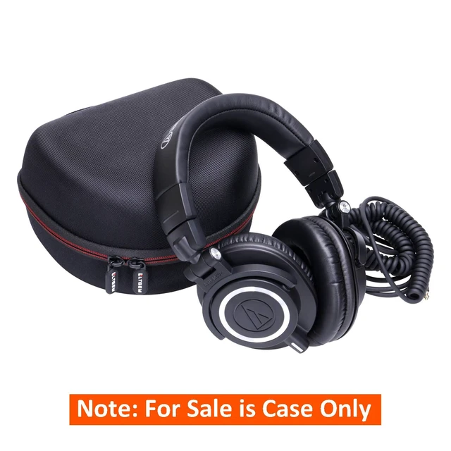 Alt view image 5 of 7 - Case for Audio-Technica ATH-M50X/M40x/M30x/M50XBT2/M50xSTS Headphone Gray Hard Carrying Travel Case for Audio-Technica Headphone