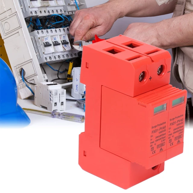Alt view image 7 of 7 - 2P Protective Devices 2pcs 2P Protective Devices 40KA DC Photovoltaic Arrester with Remote Protectors (DC 1000V)