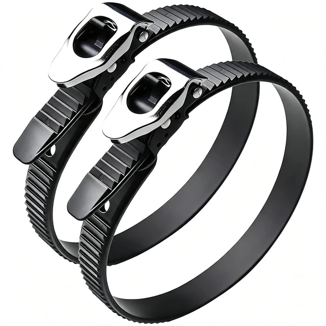 Main image of 20-inch Ratchet Straps Heavy Duty, Reusable Zip Ties, Cable Ties, 2 Pack Adjustable Tension Self-Locking, UV Resistant, Linkable, 300lb Working Load, 500lb Break Strength, for Fencing, Gates, Pipes