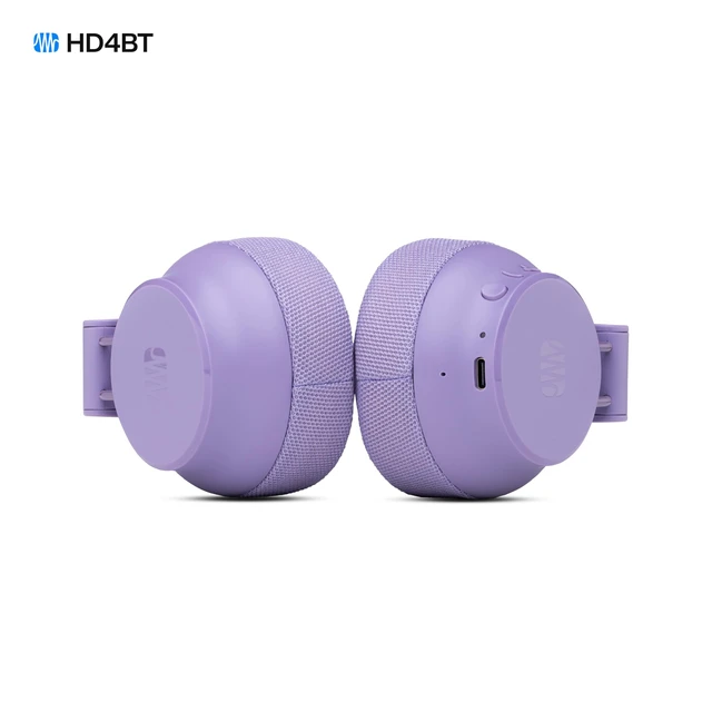 Alt view image 6 of 7 - Eris HD4BT Over-Ear Closed-Back Wireless Headphones, Bluetooth, ANC Noise Cancelling, Up to 60 Hours Battery Life, Studio Headphones for Mixing, Monitoring, Recording, Mystic Purple