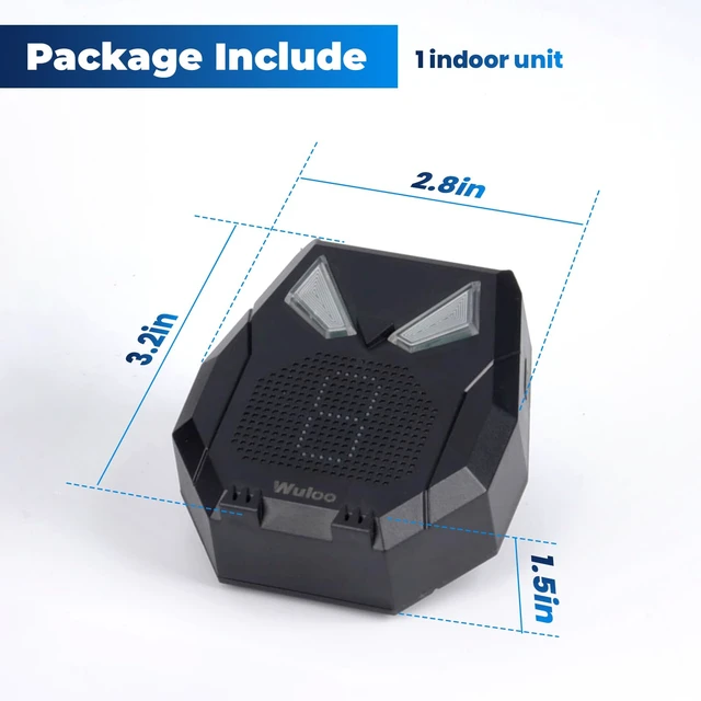 Alt view image 3 of 6 - Solar Driveway Alarm Wireless Outside Weatherproof 1/2 Mile Long Range, Outdoor Motion Sensor Detector Alarm Driveway Alert System with Rechargeable Battery/Expandable (Receiver Only)