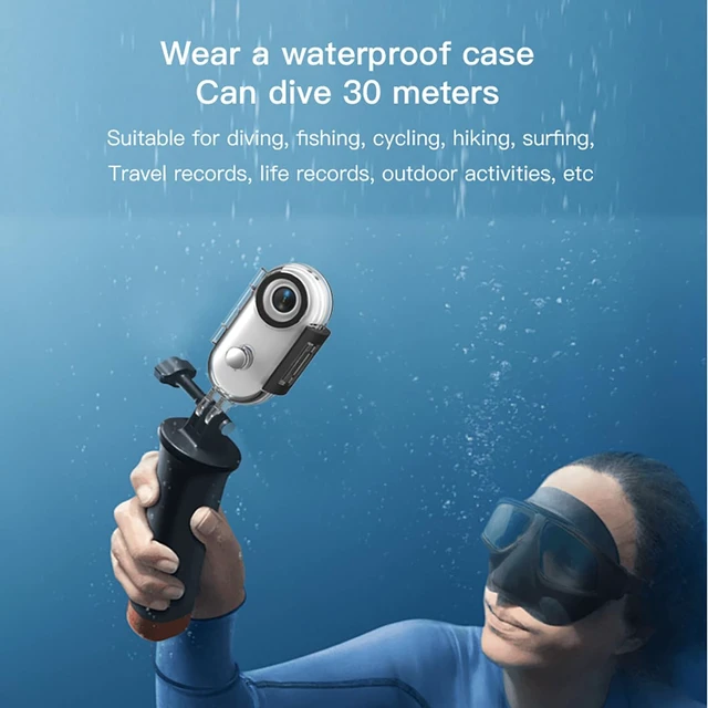 Alt view image 6 of 7 - Mini Body Camera H88, 1080P FHD Wearable Action Cam, Thumb-Sized Bodycam Waterproof Case 30M Underwater, POV Loop Recording for Motorcycle Helmet, Bike, Security, Travel & Outdoor(No Card, White)