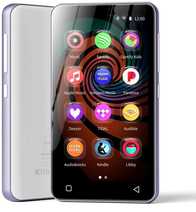 Main image of G3 MP3 Player with Bluetooth and WiFi, 160G Player with Spotify Music Player with Pandora 4" Touch Screen, Parental Controls for Kids, Android MP4 MP3 with Audible,Spotify Kids Purple+White