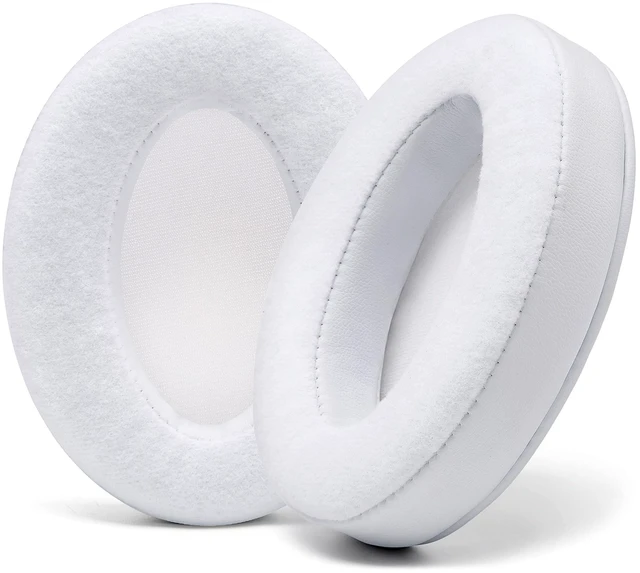 Main image of PadZ Velour - Earpads for Audio Technica, HyperX, Arctis & More Made by Wicked Cushions Extra Thick Also fits Logitech G Pro X & 50+ Additional Models White