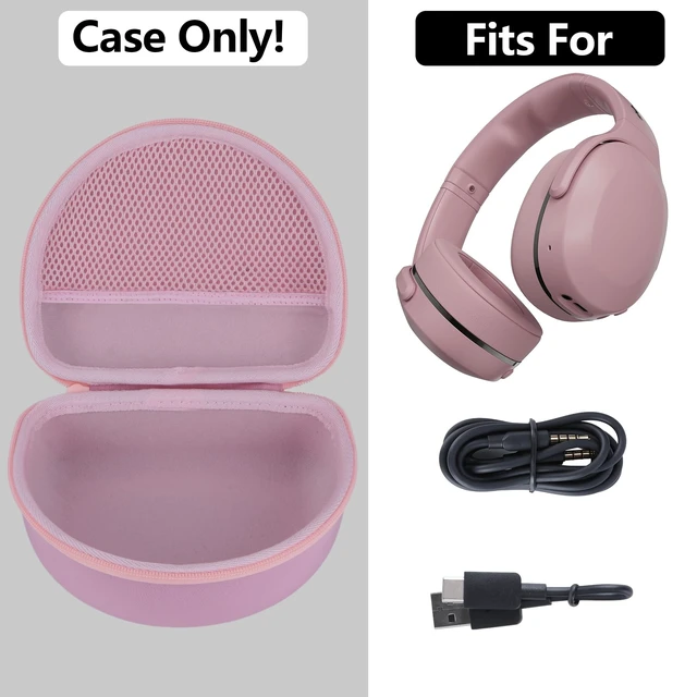 Alt view image 3 of 7 - Case for Skullcandy Hesh Evo/Hesh ANC/Crusher ANC 2 Headphones Hard Shell Shockproof, Portable Headphone Storage, Mesh Bag Organizer, Lightweight Travel