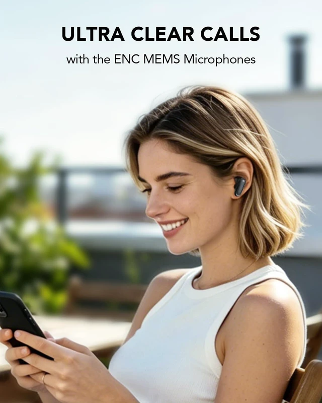 Alt view image 6 of 7 - T8 Wireless Ear Buds Bluetooth Headphones with Mic, LED Power Display Deep Bass Wireless Earbuds, Ergonomic in-Ear Headphones Wireless Comfortable Secure Fit, 36H Playtime Fast Charging
