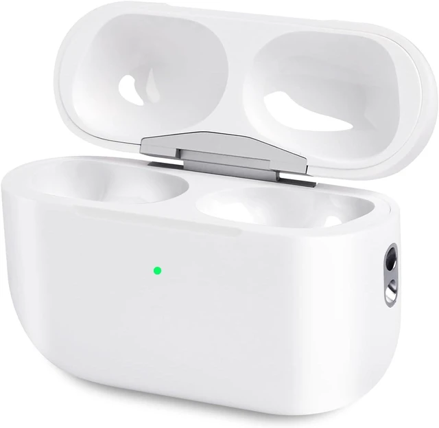 Main image of Airpod Charging Case Compatible for Airpods Pro 1&2 Generation, USB-C Wireless Charger Case Replacement with Bluetooth Pairing Sync Button, White, No Earbuds
