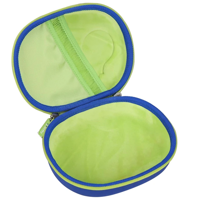Alt view image 7 of 7 - Headphone Case for JBL JR 460 NC/Junior 470NC/ JR 470 NC/Tune 670NC Kids Headphone (Box Only) (Blue-Green)