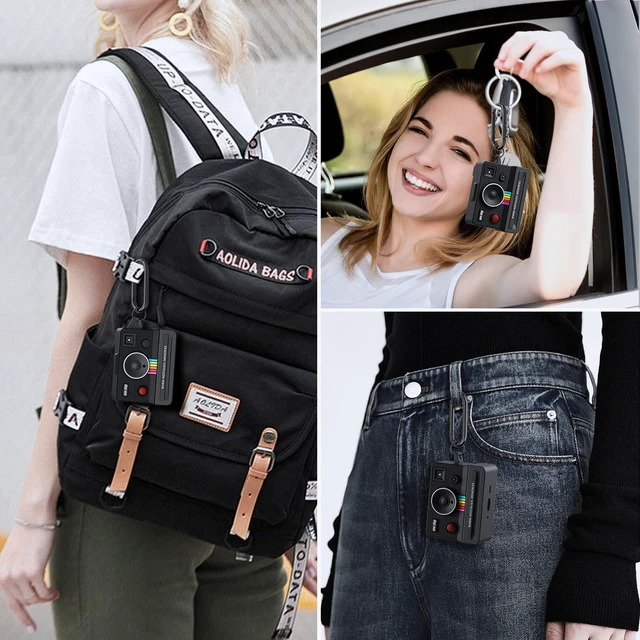 Alt view image 7 of 7 - Compatible with AirPods Pro 3 Case,2025 Silicone Cover Retro Camera Design Case,Carabiner & Cleaning Kit Included,Shock Resistant,Full Protection for AirPods Pro 3rd Generation