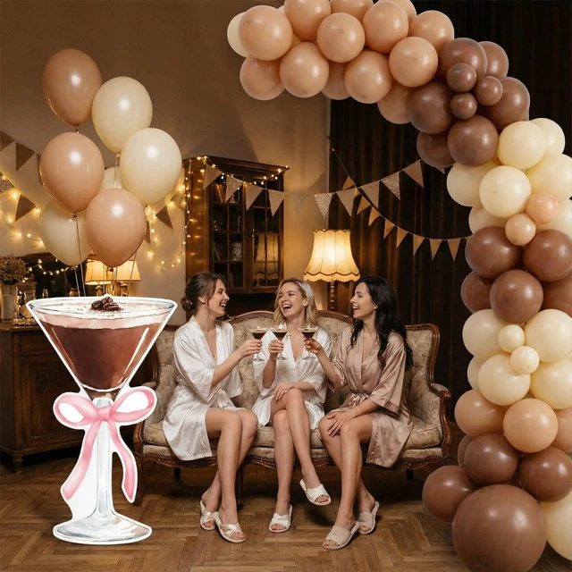 Alt view image 5 of 7 - 4ft Pink Martini Cardboard Cutout a Tini Bit Older Birthday Large Espresso Martini Design, Women Birthday Bar Wedding Bachelorette Bridal Shower Decorations, Photo Backdrop Prop