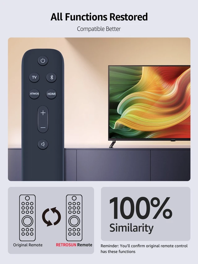 Alt view image 2 of 7 - New Replacement Sound Bar Remote Control for JBL Bar 5.0 Channel Multibeam Soundbar