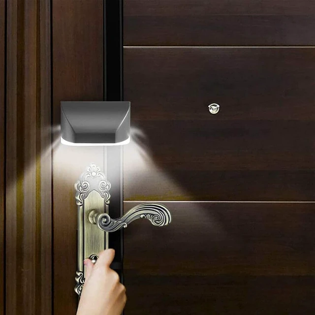 Alt view image 4 of 6 - Keyhole Light for Door Lock Motion Sensor Lights Indoor/Outdoor 2Pack White Wireless Night Light,Battery Operated,Auto On/Off Mini LED Light for Stairway, Closet, Cabinet, Hallway