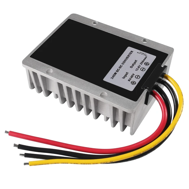 Alt view image 6 of 6 - DC Voltage Reducer Converter DC 8V-40V to 13.8V 25A 300W Reducer Power Converter Waterproof Regulator Module Transformer for Golf Cart Club Car