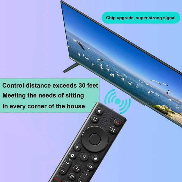 Alt view image 7 of 7 - New Remote for TCL TV Remote,Replacement for TCL Google TV Remote Control Compatible With TCL QD-Mini LED 4K UHD QM5K QM6K QM7K 50/55/65/75/85 Google Smart TV Series