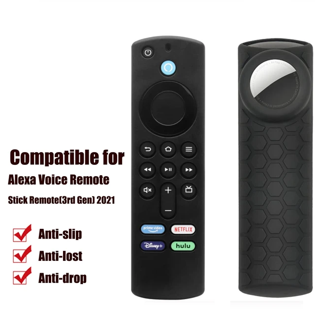 Alt view image 2 of 7 - Compatible Alexa 3rd Gen Remote Cover with Holder, 2 in 1 Silicone Protective Sleeve for Holder and TV 3rd GenRemote Control,Black