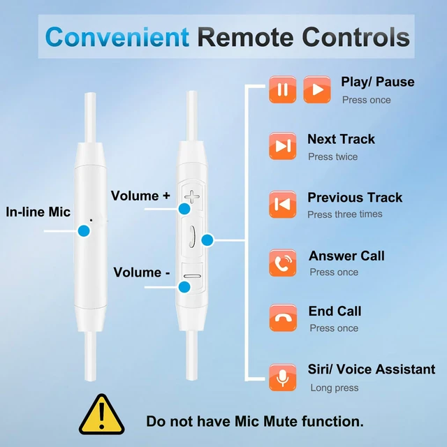 Alt view image 4 of 7 - Bose Headphones Replacement Audio Cable, Aux Cord 3.5mm to 2.5mm Wire For Bose 700 QuietComfort Ultra QC25 QC35 QC35II QC45 JBL Tune 720BT 670NC 760NC 770NC, in-line Mic & Volume Control - White