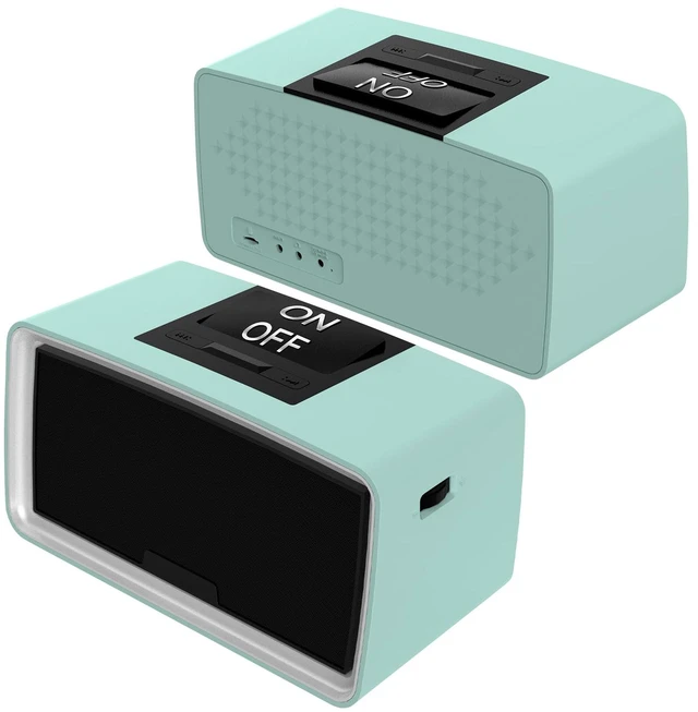 Main image of Simple Music Player for Elderly, Easy Audiobook Player with 32GB TF Card & Card Reader for Dementia, Alzheimers, Visually Impaired, Low Vision Patients, Wired - Cyan