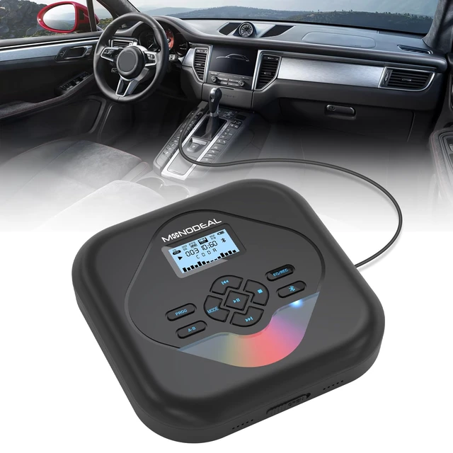 Main image of CD Player Portable,Bluetooth Portable CD Player with Speakers Rechargeable Player for Car and Home,Small Anti-Skip Player with Dual Headphone Jacks,WAV/FLAC/MP3/CD Compatible