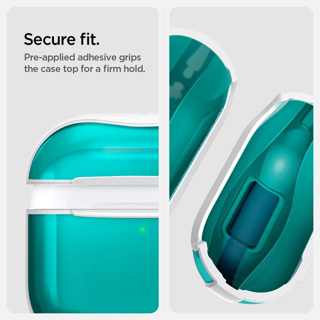 Alt view image 6 of 7 - Ultra Hybrid Classic C1 for AirPods 5 / AirPods 4 Case (2026/2024) Retro Design Inspired by Apple iMacG3, Case Cover with Carabiner Key Chain, Bondi Blue