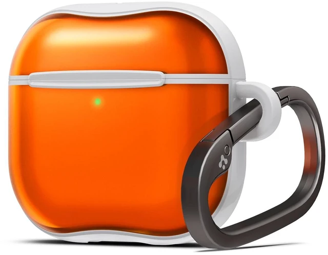 Main image of Ultra Hybrid Classic C1 for AirPods 5 / AirPods 4 Case (2026/2024) Retro Design Inspired by Apple iMacG3, Case Cover with Carabiner Key Chain, Tangerine