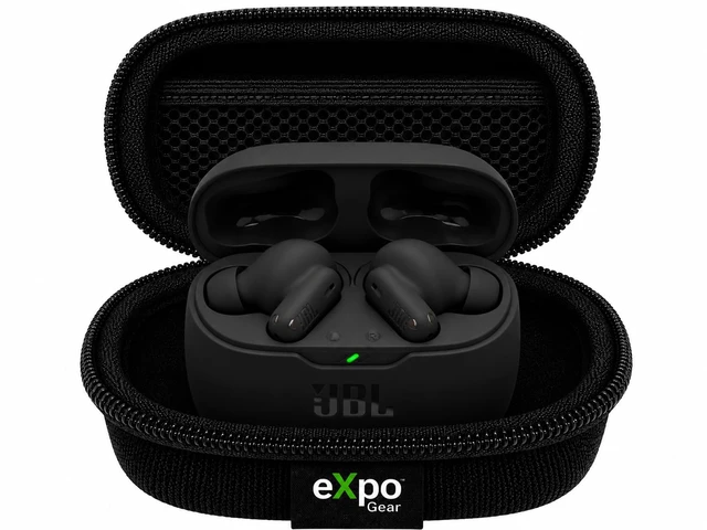 Alt view image 2 of 7 - Vibe Beam 2 Case Bundle (Black) True Wireless Noise Cancelling Earbuds, Pure Bass, Smart Ambient, 4 mics, 40H Playback, IP54 Water/dust Resistant with Expo Gear Weather-Resistant Hard-Shell Case