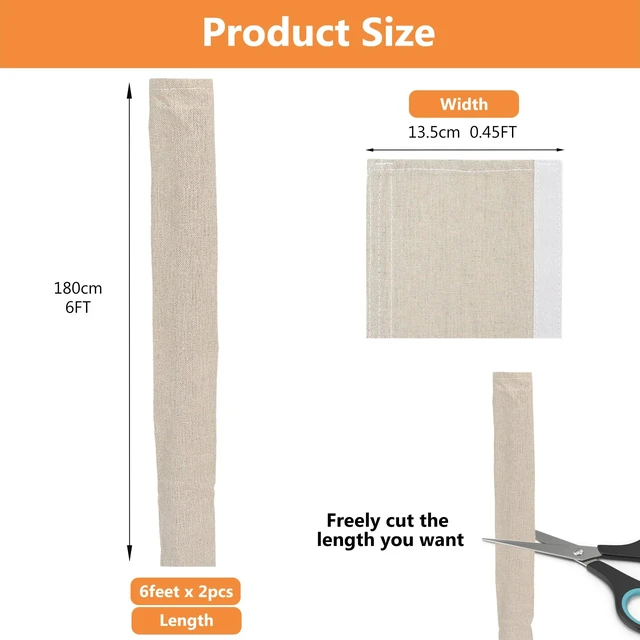 Alt view image 3 of 5 - Fabric Cord Cover, 2 Pcs 6 Feet Chain Cable Sleeve, Chandelier Lighting Wire Cord Cover for Lamps Light Fixtures Lighting Wires Cable Management, Flattening Effect