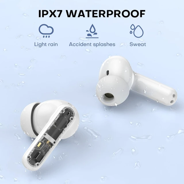 Alt view image 6 of 7 - Wireless Earbuds P1 PRO Bluetooth Headphone with Clear Call Mics Earphones Wireless Bluetooth Ear Buds, Comfortable Fit, IPX7 Waterproof, Long Battery Life, 30H Playtime for Sports Workout