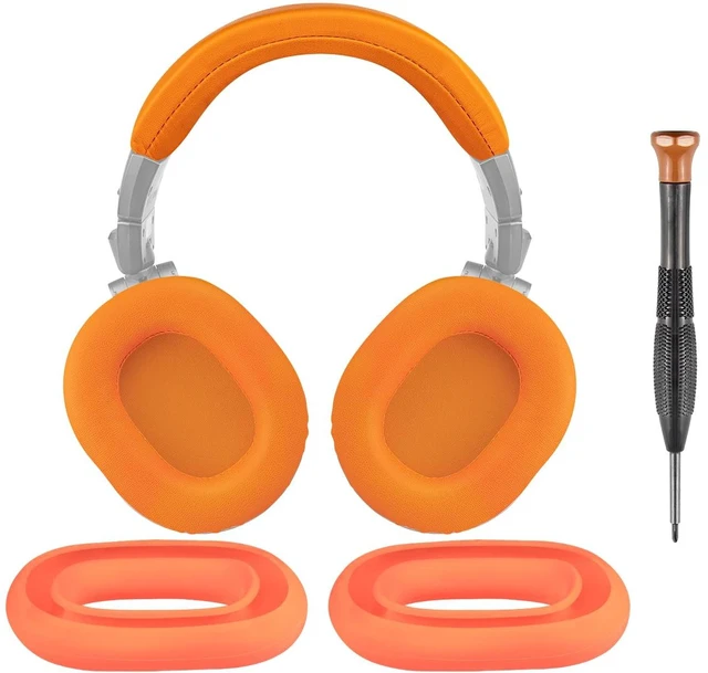 Main image of Replacement Kit for ATH M50X - Orange (Ear Pads+Headband+Silicone Sweat Cover) for Audio Technica M50, M50X, M50XWH, M50XBT, M50XBT2, M50S/LE Headphones