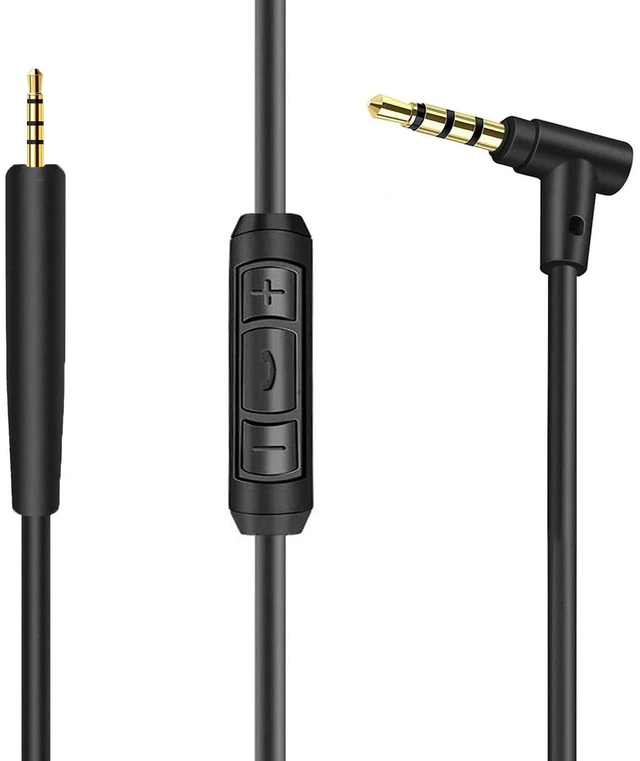 Main image of Headphones Replacement Audio Cable Cord for Bose 700 QuietComfort Ultra QC45 QC35 35II QC25, OE2 & OE2i, JBL E45/55BT E65BTNC, 2.5mm to 3.5mm On-Ear Headphones Wire Inline Mic/Remote Control